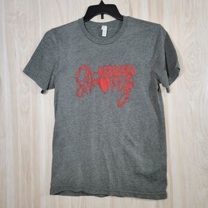 Bella Canvas Gray Nebraska Strong Graphic Tee Sz Med